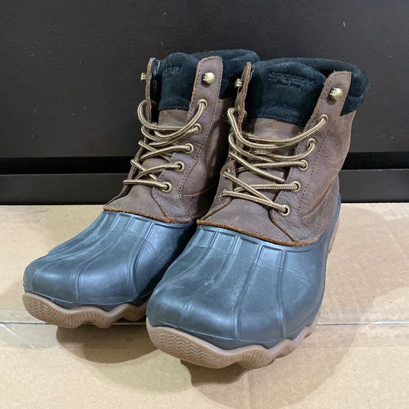 Sperry Other - Sperry Top-Sider Brewster Duck Boots, Brown Leather/Black, Mens 10